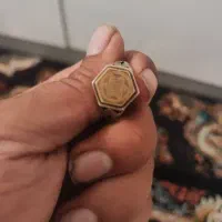 انگشتر نقره مردانه حکاکی ستاره سلیمان