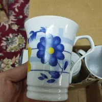 دودست لیوان گل پنبه ای