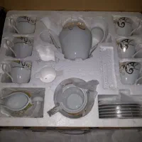 سرویس چای خوری مقصود چینی ۱۷ پارچه