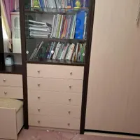ست تخت و کمد کم جا چوب اصل سرویس کمجا چوب اصل|تخت و سرویس خواب|تهران, اختیاریه|دیوار