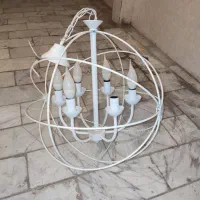 لوستر کروی سفید