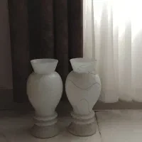سلام یه جفت گلدان کاملاً سالم به علت جابجایی