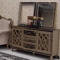 میز تلویزیون به همراه کنسول وآیینه