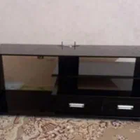 میز تلویزیون شیشه ای مشکی مات