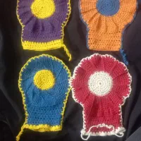 لیف حمام دستباف زیبا کاموا باکیفیت، بافت فشرده