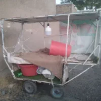 چهار چرخ سبزی و میوه و ترازوی پند ۴۰ کیلو