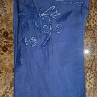 شال مجلسی سرمه ای