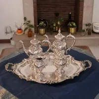 عتیقه سرویس چایخوری سیلور برند ویکتورین (انگلیسی)