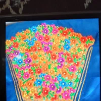 شلوار بندری کارگاهی نخی  فندقی