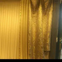 فروش فوری  پرده و الان مخمل و ساتن  گلبه ایی