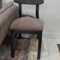 دو عدد صندلی چوب