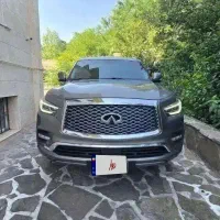 نیسان اینفنیتی QX80 مدل 2018 همراه با پلاک