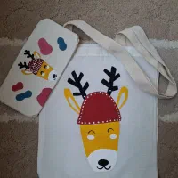 ساک پارچه ای جا مدادی و کیف آرایشی قاب عینک