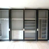 تعمیر  ساخت  نصب درب چوبی  کمد دیواری کابینت چوبی