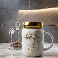 ماگ سر آینه ای کاپل enjoy life ، love you وارداتی