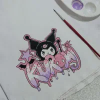 نقاشی روی مقنعه