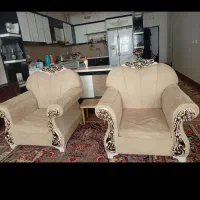 2عدد والون پرده با مبل بدون میز