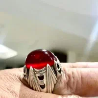 انگشتر عقیق یمنی رکاب نقره