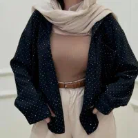 شومیز نخی نگین دار