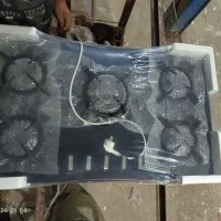 گاز رومیزی شیشه و استیل