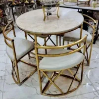 میز ناهار خوری میز و صندلی غذا خوری گرد و مربع فلز