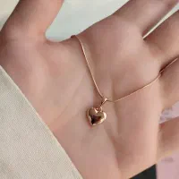 پلاک زنجیر استیل طلایی