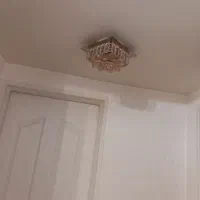 لوستر سقفی کوچک و لوستر ۱۲ شاخه کریستال