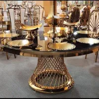 میز حصیری فلزی روژا/باغ تالار تشریفات