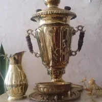 سماور زغالی هشت لیتری با سرویس قلم