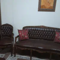 مبل استیل ۹ نفره و میز ناهارخوری ۸ نفره