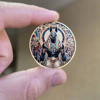 سکه یادبود مصری طرح آنوبیس