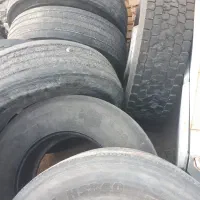 لاستیک کامیون استوک 315 در 80 و چادر  12/60