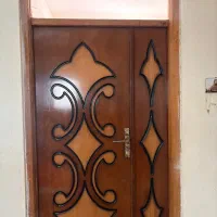 درب چوبی cncبا رنگ