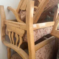 مبل طرح قدیم چوبی هفت نفره