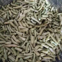 لوبیا سبز ترد محلی سبزی قرمه سرخ  عطر و طعم عالی