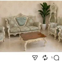 مبل استیل  ۹نفره چوپ راش و گردو  فوری فروشی