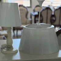 لوستر و اباژور خام پایه چوبی