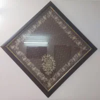 پارچه ترمه ملیله دوزی شده با قاب