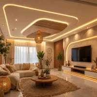 کناف دکوراتیو خاص،تی‌وی وال بوهو و طرح‌های منحنی