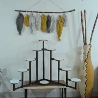 استند گلدان چوبی چند طبقه با ارسال سراسری