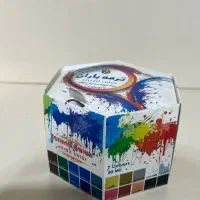 رنگ ویترای ترمه ۶ رنگ همراه با حلال در حد نو