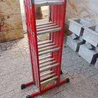 نردبان آلومینیومی چهارتیکه تاشو