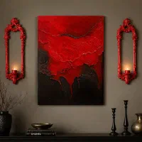 تابلو نقاشی فوران خشم