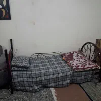 تخت یک‌نفره با همه ‌لوازم معاوضه با تنور گازی