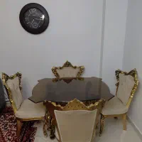 میز غذاخوری مبله ۴نفره در حد نو