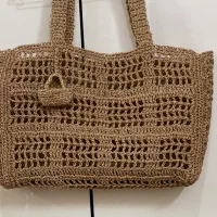 کیف و کلاه رافیا کاغذی و سفره قلمکاری اصفهان