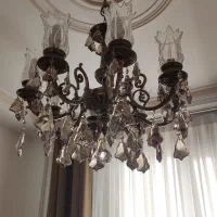 لوستر لوکس برنجی وارداتی ۸ لاله