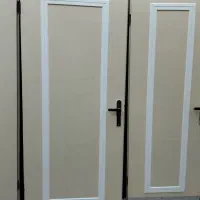 دو لنگه درب اتاقی  دو لنگه درب سرویس قفل و دستگیر