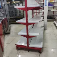 قفسه فروشگاهی دو طرفه در حد نو