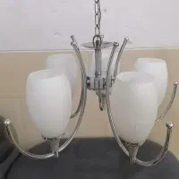 لوستر 5شعله استیل